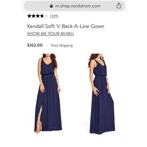 Show Me Your Mumu Kendall Soft V-Back A-Line Gown